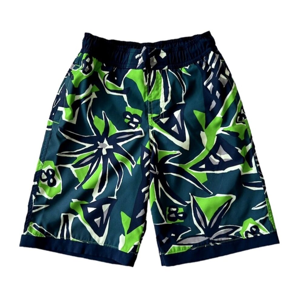 Columbia Sandy Shores Tropical Board Shorts Lined Sun Protection Size M 10/12